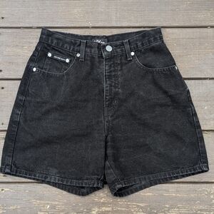New York & Company Black Denim Shorts